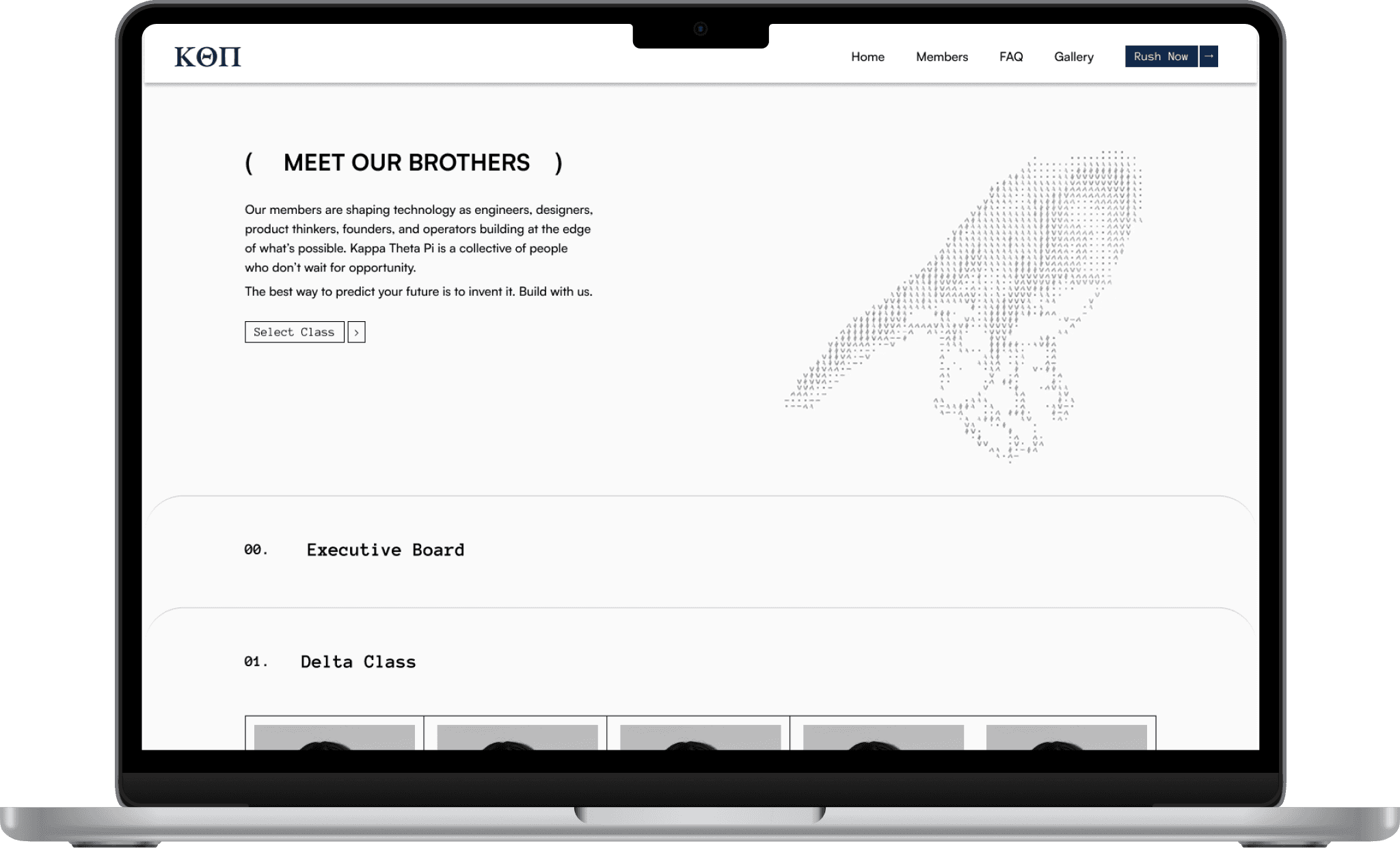 Kappa Theta Pi website redesign