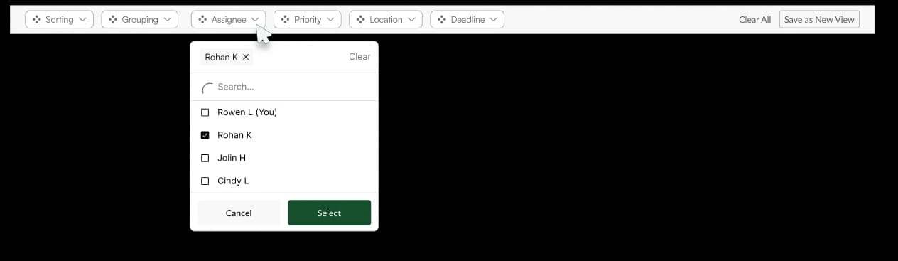 Search & Filtering