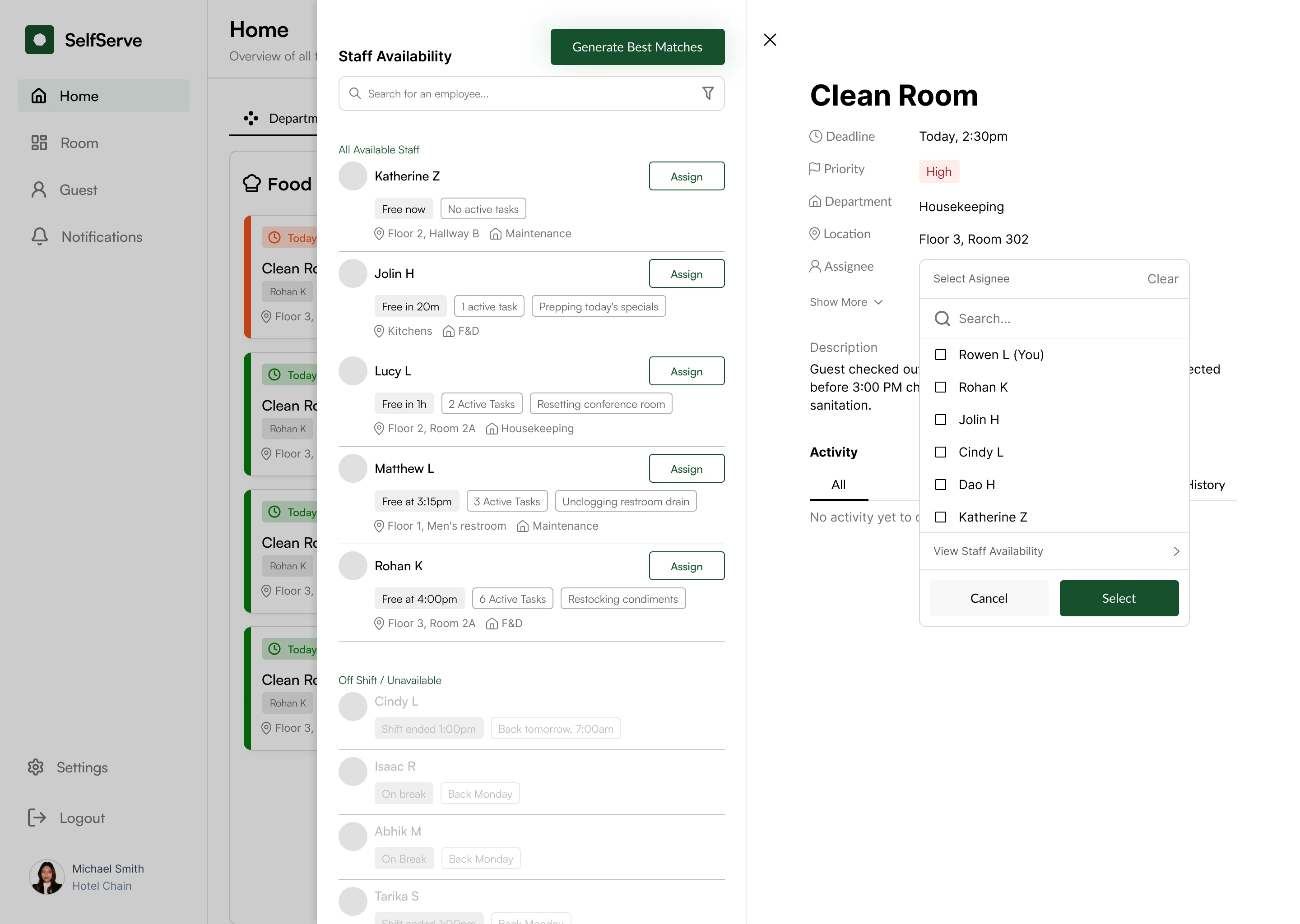 Real-Time Staff Analytics